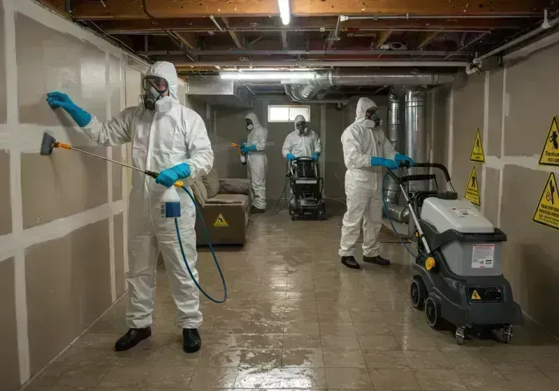 Basement Moisture Removal and Structural Drying process in Chariton County, MO